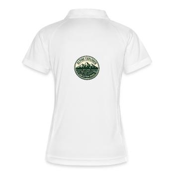 Alpine Explorer Mountain Peaks Vintage - Polo respirant Femme - blanc/marine - Dos