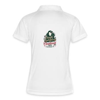 Single & Sparkling Christmas 2025 - Women's Polo breathable - white/navy - Back