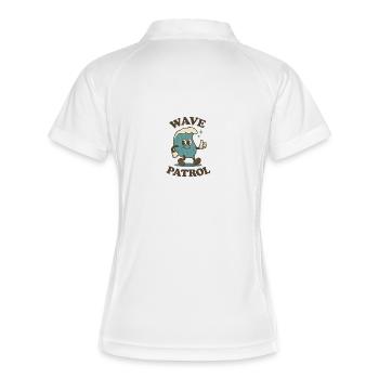 Wave Patrol - Women's Polo breathable - white/navy - Back