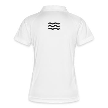 Minimalist Black Waves - Women's Polo breathable - white/navy - Back