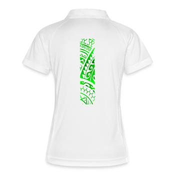 REVA (Vert) - Polo respirant Femme - blanc/marine - Dos