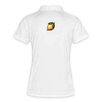 Lemon Illustration Artistique - Polo respirant Femme - blanc/marine - Dos