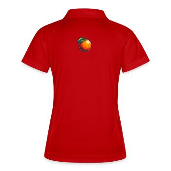 Illustration d'orange Colorée et Vibante - Polo respirant Femme - blanc/marine - Dos