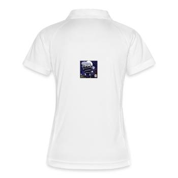 Schattenhafte Gefangene auf dem Friedhof - Frauen Polo atmungsaktiv - Weiß/Navy - Hinten