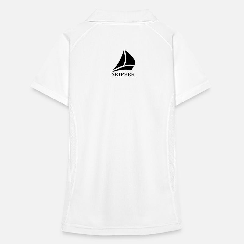 skipper segelboot logo Frauen Polo atmungsaktiv