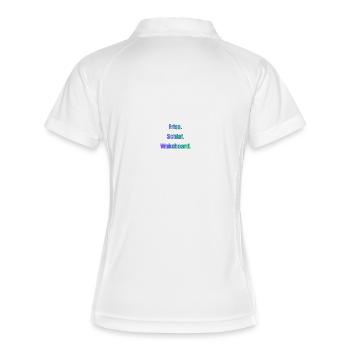 Friss Schlaf Wakeboard - Frauen Polo atmungsaktiv - Weiß/Navy - Hinten