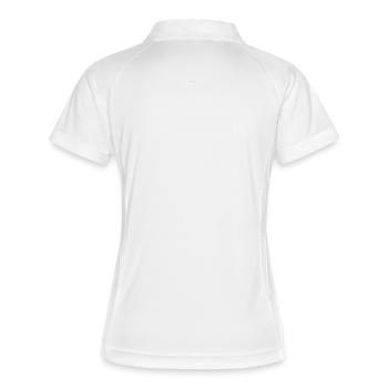 Typographie minimale sombre - Polo respirant Femme - blanc/marine - Dos