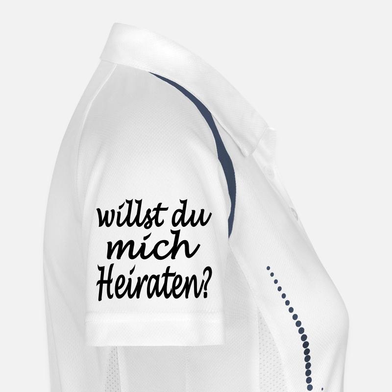 willst du mich heiraten Frauen Polo atmungsaktiv