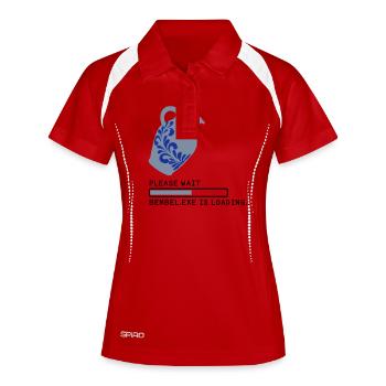 Chargement Bembel EXE - Polo respirant Femme - rouge/blanc - Devant
