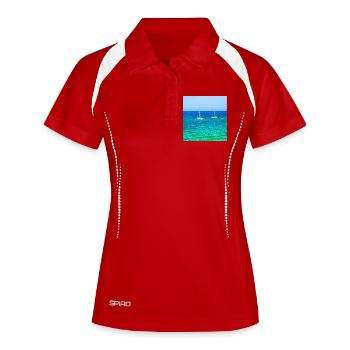 Summer Sailing - Women's Polo breathable - red/white - Front