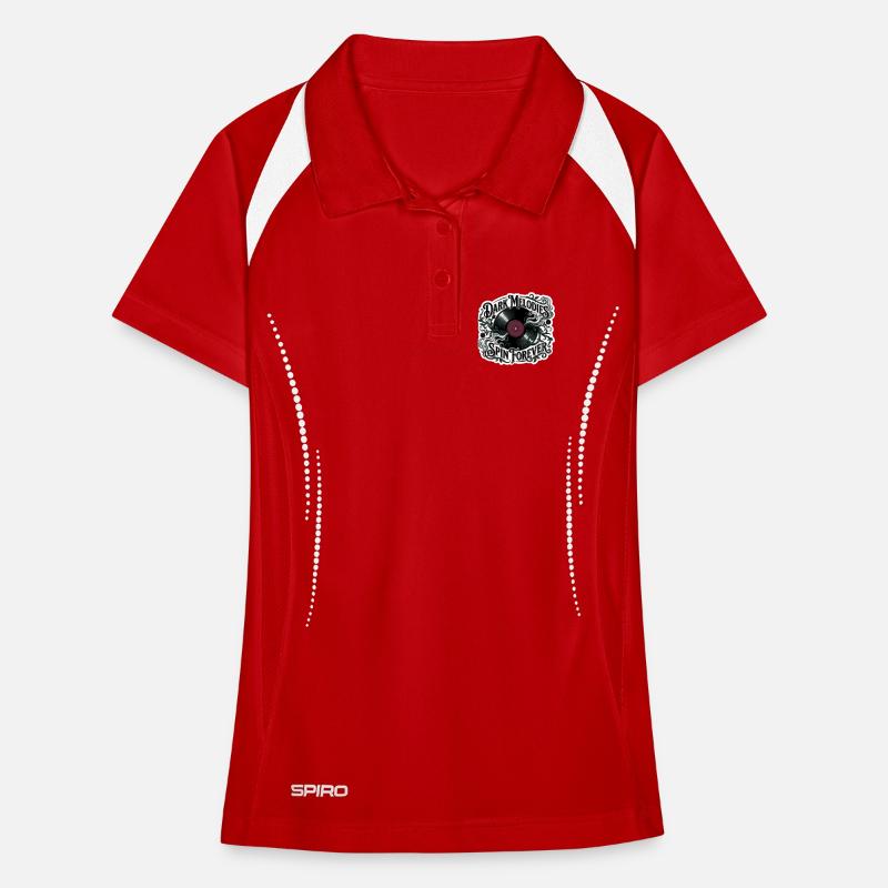 Dark Melodies Spin Forever Women's Polo breathable