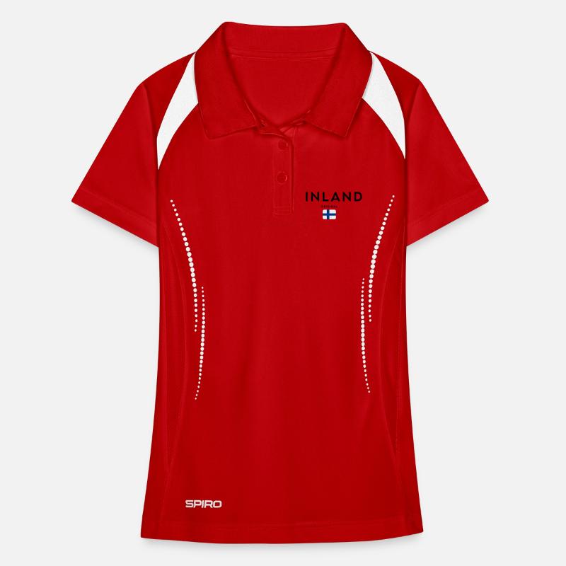 Finnischer Stolz, minimalistisches, schlankes Design Frauen Polo atmungsaktiv