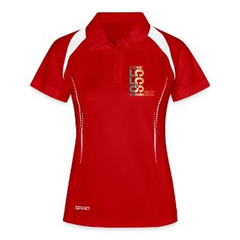 December 1955 Vintage Retro Birthday Gift - Women's Polo breathable - red/white - Front