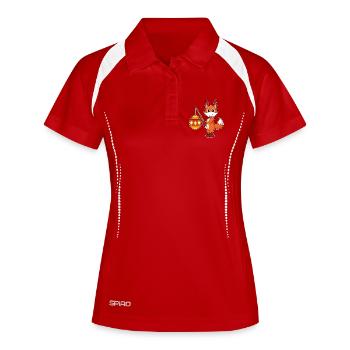 Fox Easter Fishing - Women's Polo breathable - red/white - Front