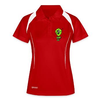 God of geek - Women's Polo breathable - red/white - Front