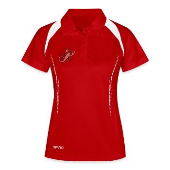 Scorpion - Polo respirant Femme - rouge/blanc - Devant