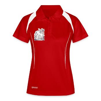 Lavender study in the foliage - Women's Polo breathable - red/white - Front