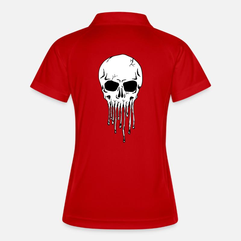Dripping Skull - Women's Polo breathable - red/white