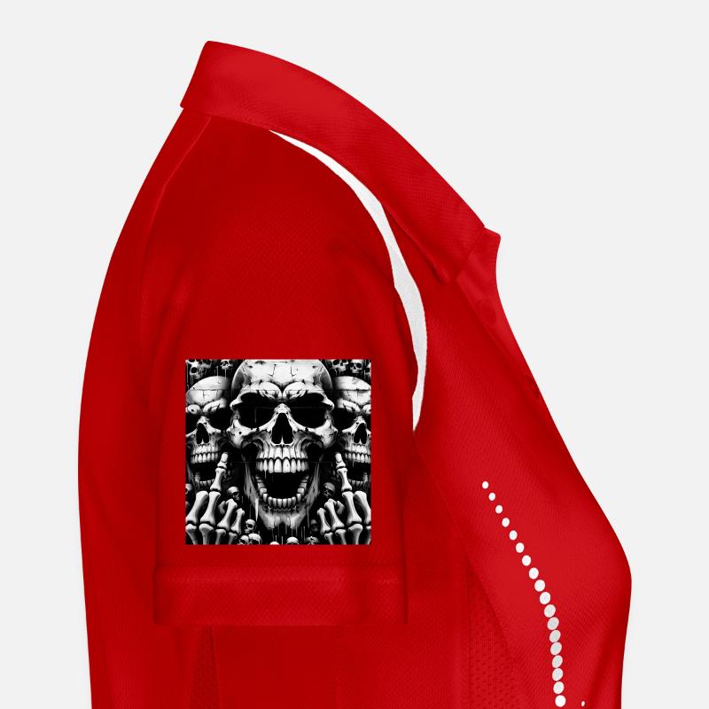 Rock 'n' Roll-Design > Skelettköpfe Statement > Frauen Polo atmungsaktiv