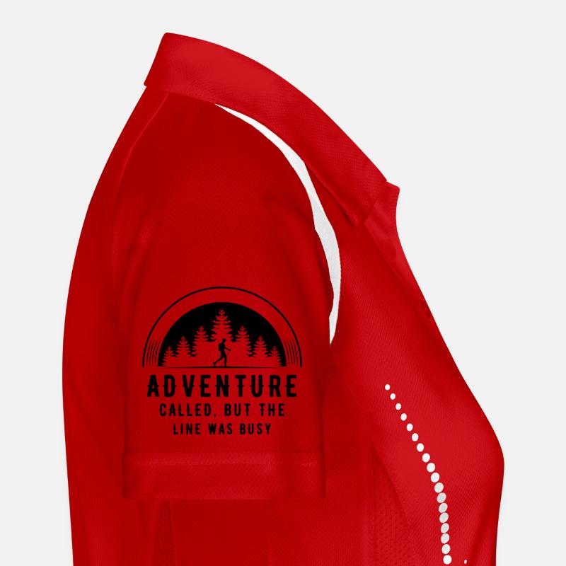  Funny Outdoors and Nature Quote Adventure Called Women's Polo breathable
