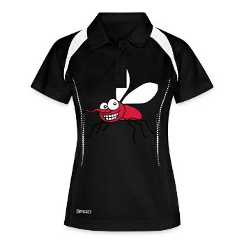grin_mosquito_3c - Women's Polo breathable - black/white - Front