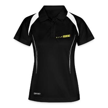 Malle 2025 - Women's Polo breathable - black/white - Front