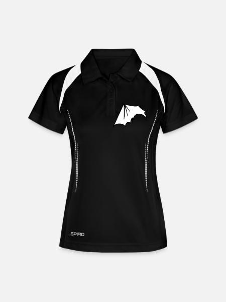 batwing_left - Women's Polo breathable - black/white