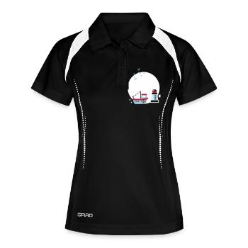 Nom de cercle - enfants - Maritime - Marine - - Polo respirant Femme - noir/blanc - Devant