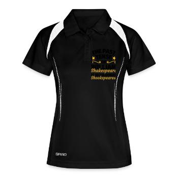 Cadeau de professeur d'anglais - Polo respirant Femme - noir/blanc - Devant