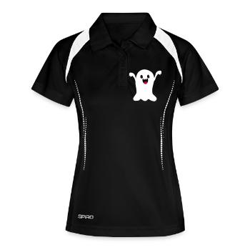 spirit - Women's Polo breathable - black/white - Front