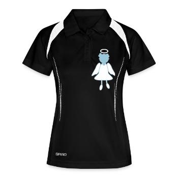 Ange gardien - Polo respirant Femme - noir/blanc - Devant