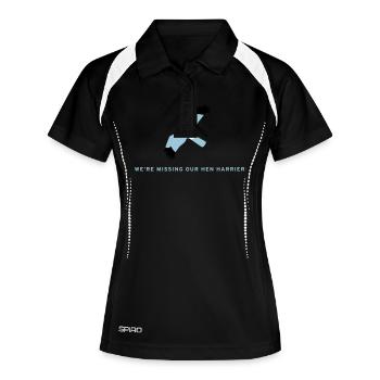 BAWC Hen Harrier Day Men's T-Shirt - Women's Polo breathable - black/white - Front