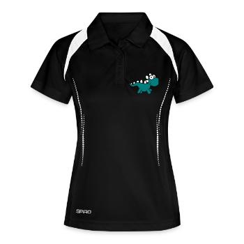 Sweet Little Cute Baby Dino Child - Women's Polo breathable - black/white - Front