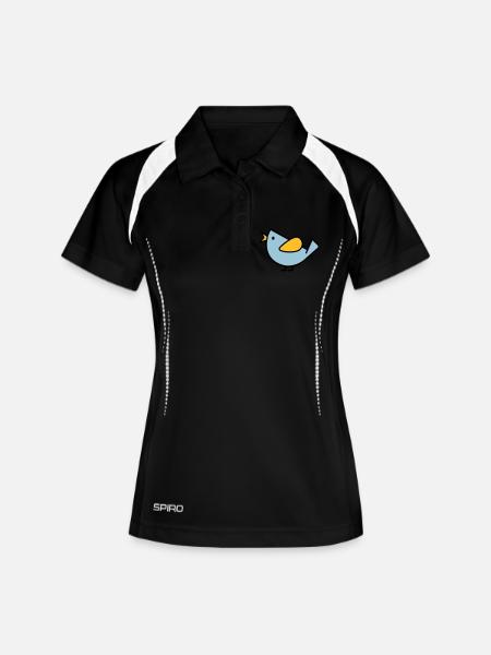 Bird - Women's Polo breathable - black/white