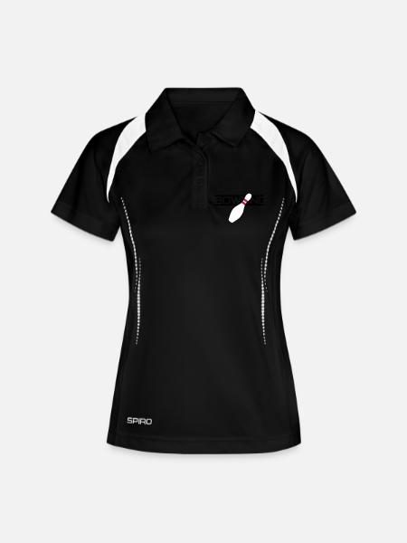 Bowling - Women's Polo breathable - black/white