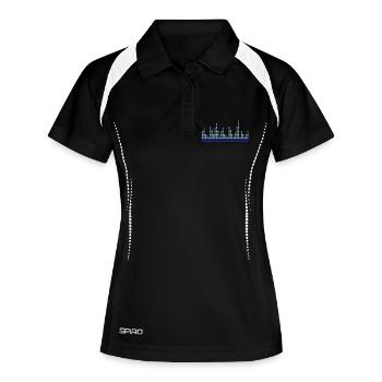 Equalizer - Women's Polo breathable - black/white - Front