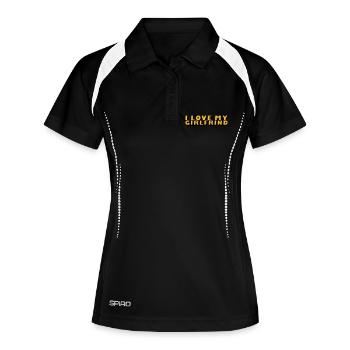 ilovemygirlfrind_2c - Women's Polo breathable - black/white - Front