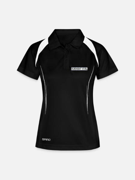 Swedish steel - Women's Polo breathable - black/white