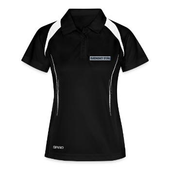 Acier suédois - Polo respirant Femme - noir/blanc - Devant