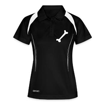 Os - os 2 - Polo respirant Femme - noir/blanc - Devant