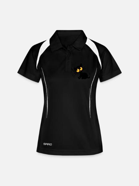 Kitten Georgie - Women's Polo breathable - black/white