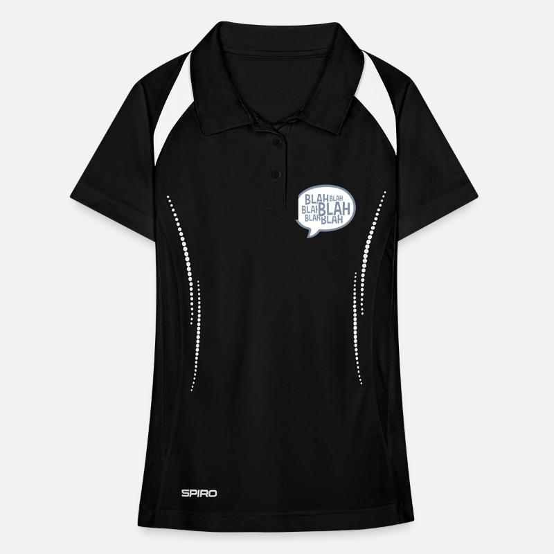 Speech bubble comic blah Women's Polo breathable
