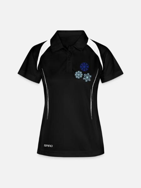 Snow - Women's Polo breathable - black/white