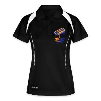 Music - Women's Polo breathable - black/white - Front