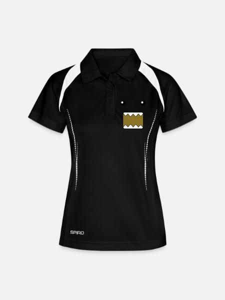 Domo - Women's Polo breathable - black/white