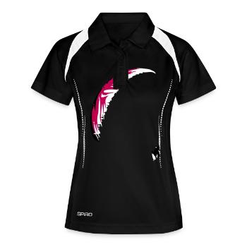 Paraglider - Women's Polo breathable - black/white - Front