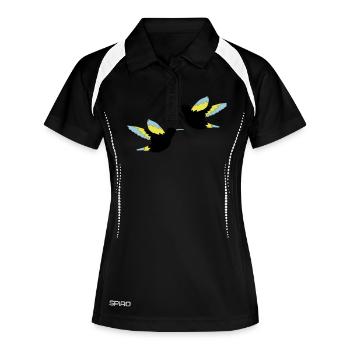 Hummingbird 02 - Women's Polo breathable - black/white - Front