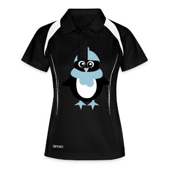 Penguin - Winter - Christmas - Women's Polo breathable - black/white - Front
