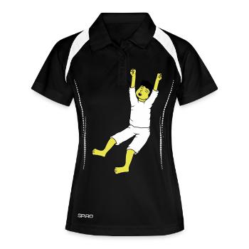 Homme en pyjama - Polo respirant Femme - noir/blanc - Devant