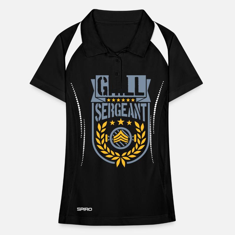 Grill Sergeant Laurel Wreath Barbecue Women's Polo breathable